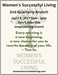 Women's Successful Living Overcome, Empower, Be Inspired Brunch