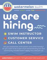 Swim Instructor and Customer Service Representatives