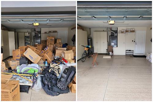 Garage cleanout for a home in Sun City Center.
