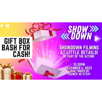 SHOWDOWN Filming at Little Details - Gift Box Bash for Cash!