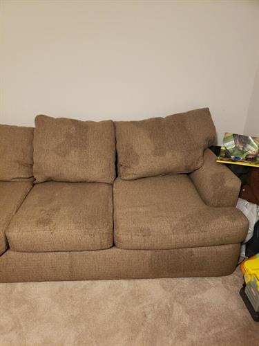 Twill Fabric Couch Cleaning 