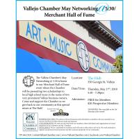 Vallejo Chamber May Networking @ 5:30 / Merchant Hall of Fame