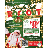 Jingle Bell Rockout sponsored by the Rotary Club of Decatur Daybreak
