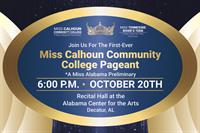 Calhoun to Host First-ever Miss Calhoun Community College and Miss TN River's Teen Scholarship Pageant 