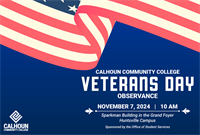 Calhoun Community College to Honor Veterans with Special Veterans Day Program Featuring Two Remarkable Female Veterans