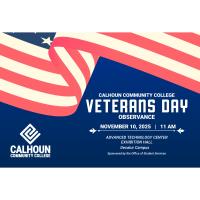 Calhoun to Host Veterans Day Celebration Honoring Those Who Served
