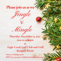 Chamber Jingle & Mingle Holiday Party at Eagle Creek Golf Club and Grill