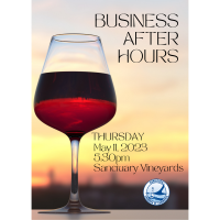 Toast to Success: Join us for a Business After Hours Networking Evening at Sanctuary Vineyards!