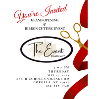 Ribbon Cutting Celebration for The Event Boutique in Historic Corolla Village