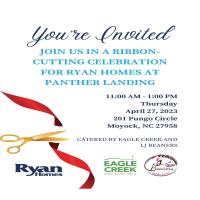 You're Invited to Join the Ribbon Cutting Celebration for Ryan Homes at Panther Landing