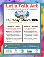 Let's Talk Art Presented By:  Martin Brossman & Associates LLC.