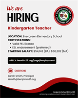 Kindergarten Teacher