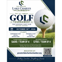 2026 -26th Greater Lake Charles Chamber Golf Tournament