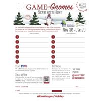 Game of Gnomes Scavenger Hunt