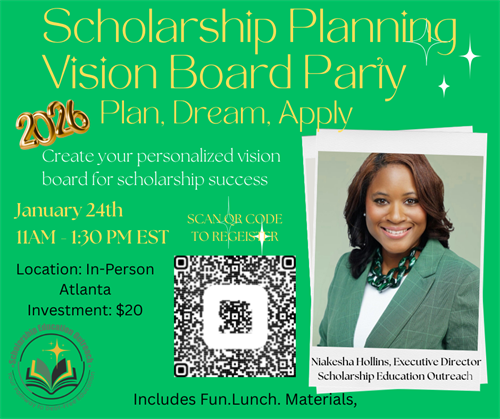 Scholarship Planning Vision Board Party
