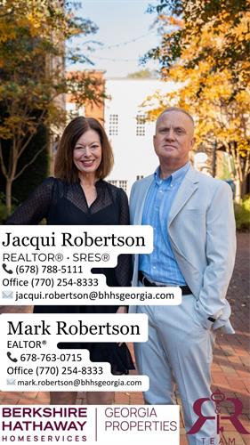 Jacqui & Mark Robertson Trusted real estate advisors serving Newnan & Coweta County with clear guidance, strong communication, and local expertise.