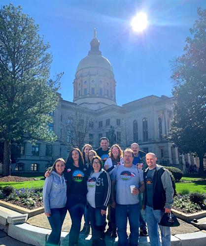Coweta FORCE crew at Addiction Recovery Day at the Capital.