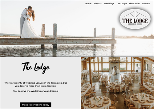 Website Design for The Lodge at Bridal Creek