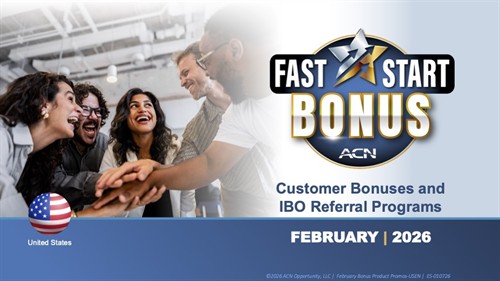 ACN Business Opportunity February 2026 Customer Bonus
