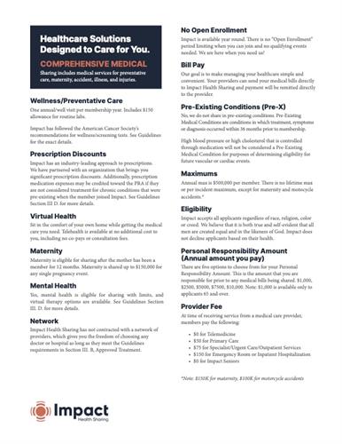 Impact Health Sharing