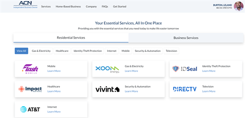 ACN Essential Services For Home