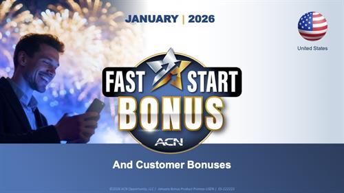 ACN Business Opportunity January 2026 Customer Bonus