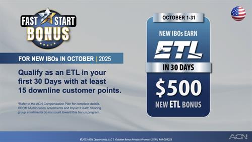 ACN Business Opportunity October Customer Bonus ACN Business Opportunity October Customer Bonus