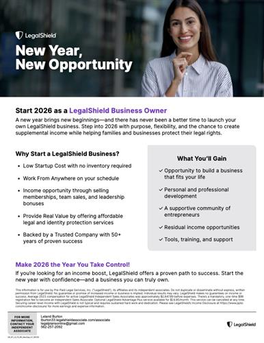 LegalShield Business Opportunity New Year New Opportunity