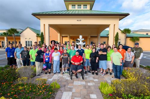 Group photo of residents at Promise in Brevard
