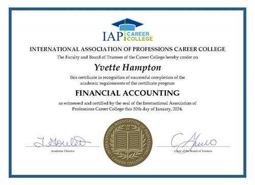 Certified Financial Accounting