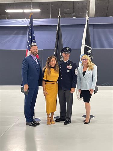 Change of Responsibilities Ceremony for Chief Master Sergeant of the Space Force (CMSSF) #1 Roger Towberman