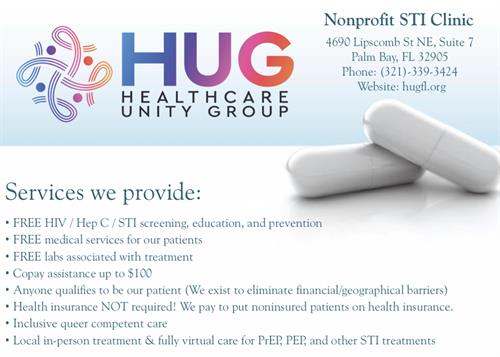 Healthcare Unity Group Services for our HIV / PrEP Patients