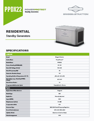 22 KW Power Protect Specifications