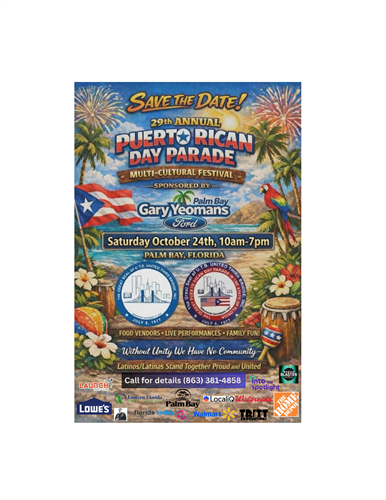Brevard County Florida's 29th Annual Puerto Rican Day Parade & Multicultural Festival Palm Bay
