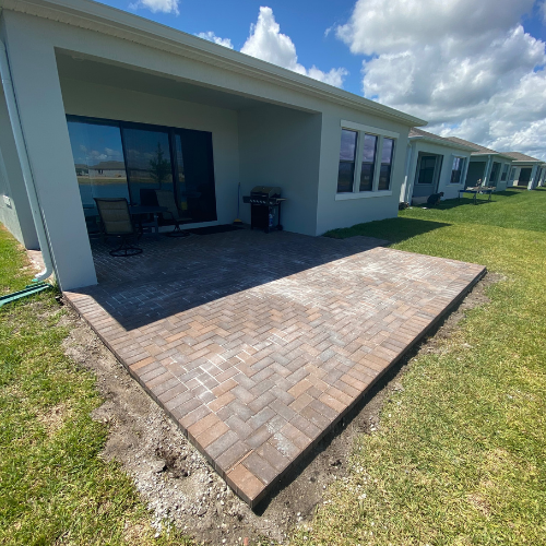 Paver Patio Extension in Viera, FL