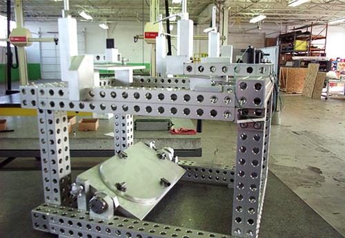 Fighter jet duct tool for Martin Marietta repair station Fighter jet duct tool for Martin Marietta repair station