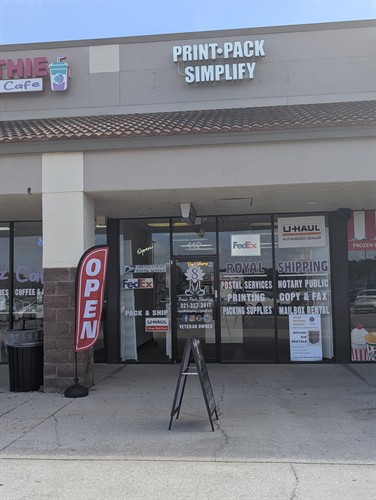 Store Front Print. Pack. Simplify. 