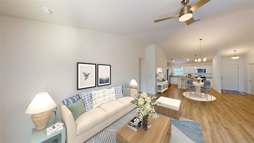 Living room open floor plan