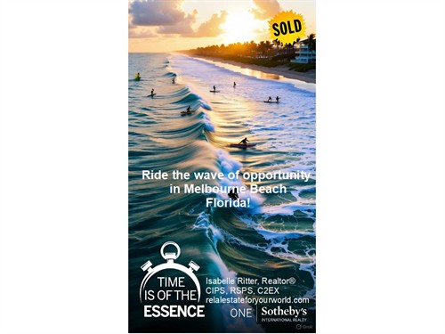 The real estate market moves in waves.  Don't get pulled, let's ride them together.
