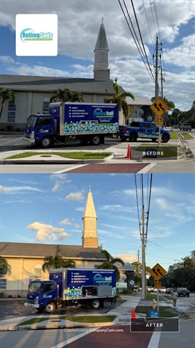 Commercial exterior cleaning project — institutional property, Brevard County