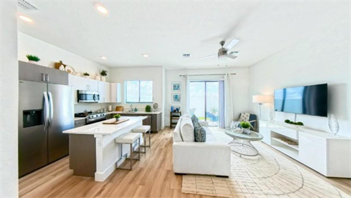 Our kitchens flow seamlessly into the living room, creating an open-concept space that’s perfect for cooking, entertaining, and spending time with family and friends.  With modern appliances, beautiful finishes, and plenty of natural light, your kitchen and living space are designed to feel bright, spacious, and welcoming. ??