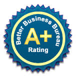 Proud to have an A+ with the BBB