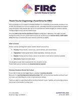 27th Annual FIll the Van Food Drive to Benefit FIRC