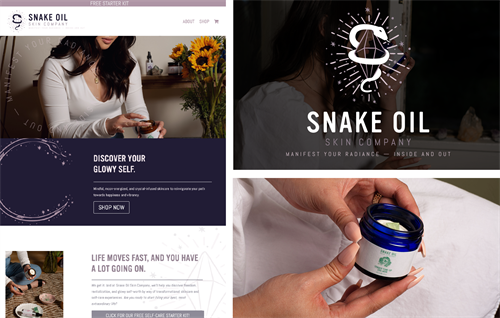 Snake Oil Skin Co. : Rebrand + E-commerce Website