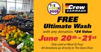 The Open Door and Crew Car Wash Fundraiser Volunteer Opportunity
