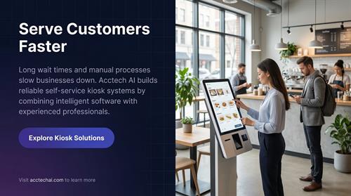 Self-service kiosk systems that improve efficiency, shorten wait times, and enhance the in-store customer experience.