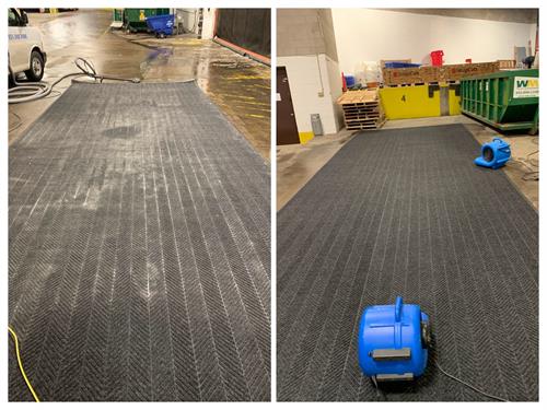 Commercial Carpet Cleaning - before and after
