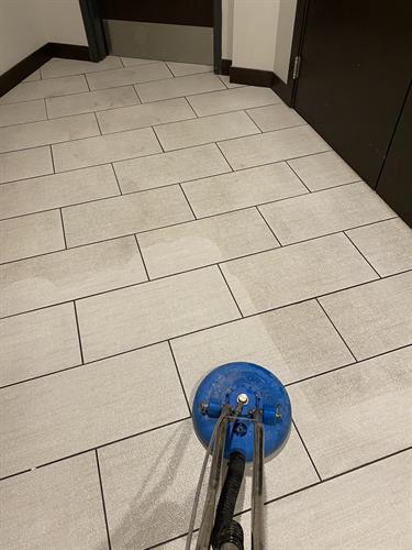 Tile & Grout - before / after