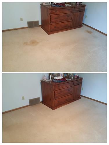 Residential Carpet Cleaning - before / after