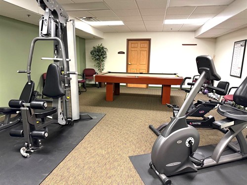 Onsite Fitness Center + Billiards Table